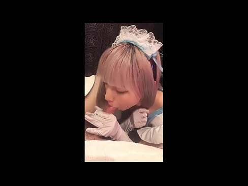 ❤️ Японскі ідал [маюка], французскі касцюм пакаёўкі, частка 1, мінет і дрочка з ласьёнам ️ Жорсткае порна у нас ️❤